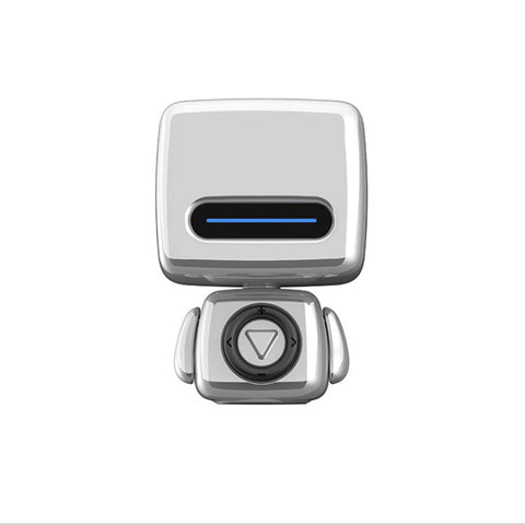 Mini Robot Style Bluetooth Speaker Portable 8 9 Hr Playtime Built In Mic & Lanyard Silver Gray Home Speakers & Subwoofers