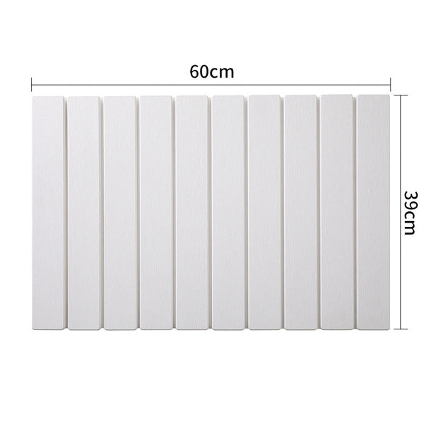 Collapsible Diatom Mud Bath Mat Quick Dry Non Slip Odor Free Absorbent Pad(White) Bath Mats Rugs & Toilet Covers