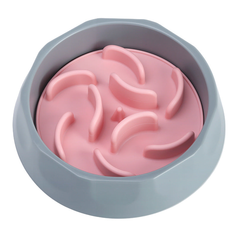 Slow Feeder Dog Bowl Set Anti Choke Puzzle Insert & For Healthy Eating Habits(Pink) Dog Bowls