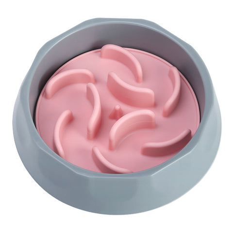 Slow Feeder Dog Bowl Set Anti Choke Puzzle Insert & For Healthy Eating Habits(Pink) Dog Bowls