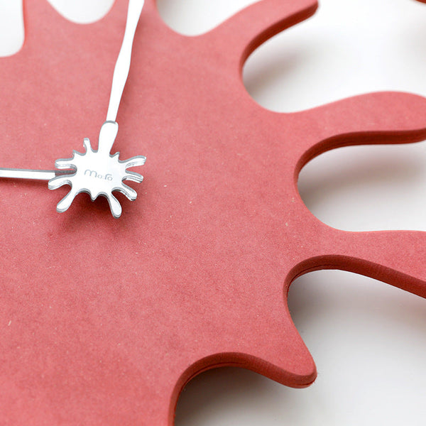 Creative Splatter Design Wall Clock Silent Movement Modern Decorative Timepiece(Blue) Wall Clocks