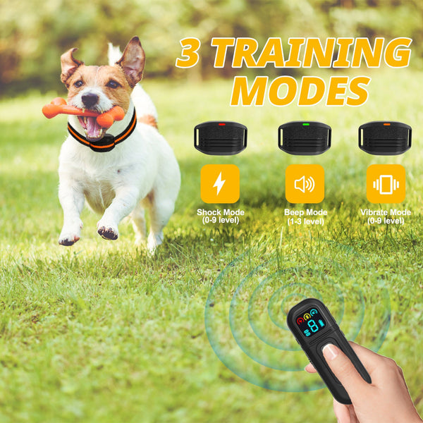 Ultra Small & Lightweight Dog Training Collar With Remote 3 Modes Adjustable Levels Fits All Sizes(Black) Other Training & Obedience