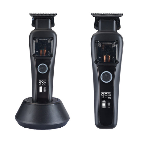 Professional Cordless Hair Clipper With Magnetic Motor 9900 Rpm 180 Min Runtime Lcd Display & Dual Charging Black Clippers & Trimmers
