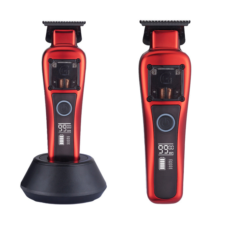 Professional Cordless Hair Clipper With Magnetic Motor 9900 Rpm 180 Min Runtime Lcd Display & Dual Charging(Red) Clippers & Trimmers