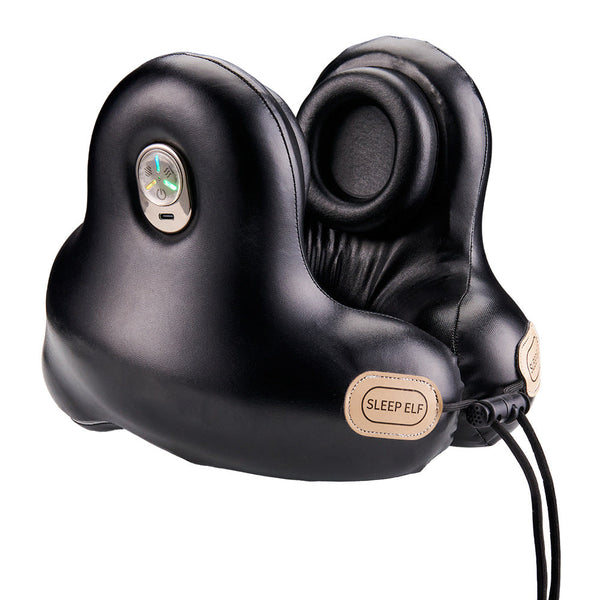Smart Neck Pillow With Dual Noise Reduction Hifi Bluetooth Music & Graphene Heating Sleep Elf" Travel Pillow(Black)" Pillows