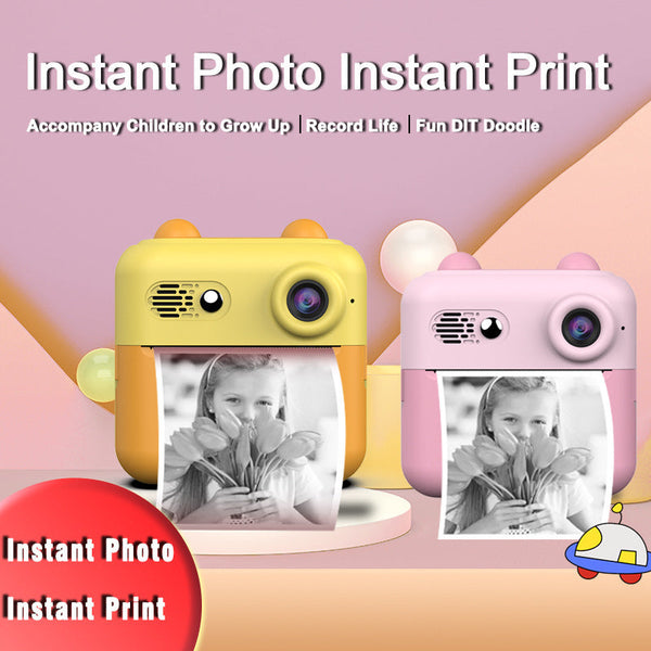 Kids Instant Print Digital Camera With 180A Flip Lens 24Mp Photos 720P Video & Doodle Fun(Blue) Digital Cameras