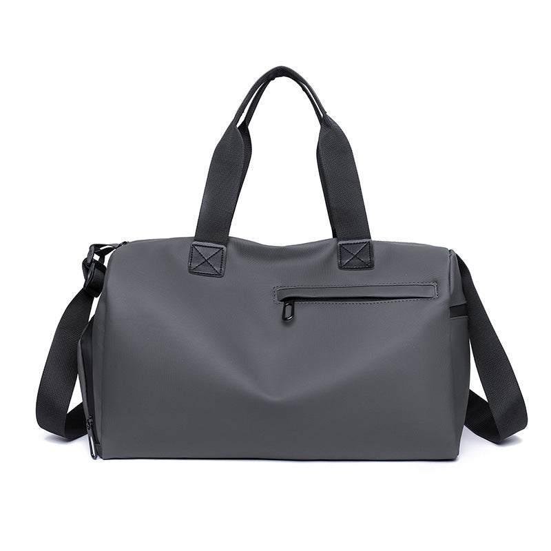 Large Capacity Travel Duffel Bag With Shoe Compartment & Wet Pocket Multi Purpose Gym Weekend (Grey) Women's Bags & Handbags