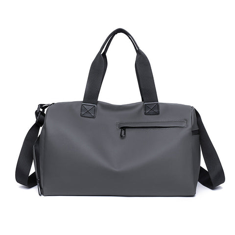 Large Capacity Travel Duffel Bag With Shoe Compartment & Wet Pocket Multi Purpose Gym Weekend (Grey) Women's Bags & Handbags