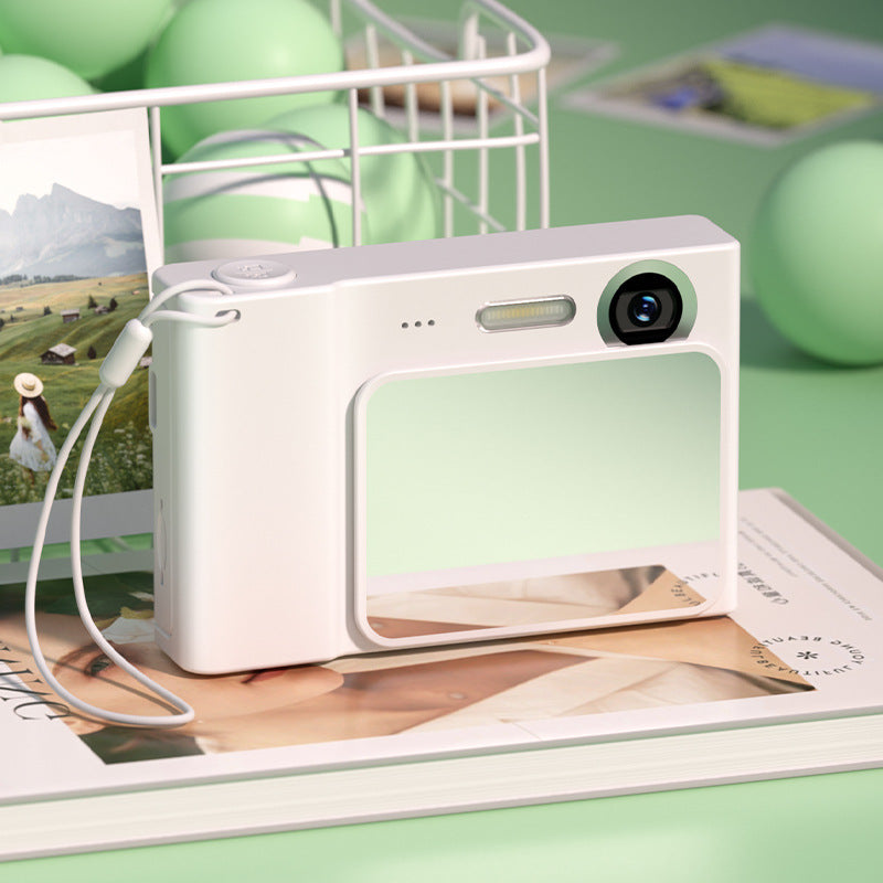 48Mp Digital Camera For Kids & Beginners 1080P Vlogging 8X Zoom Filters Games(White) Digital Cameras