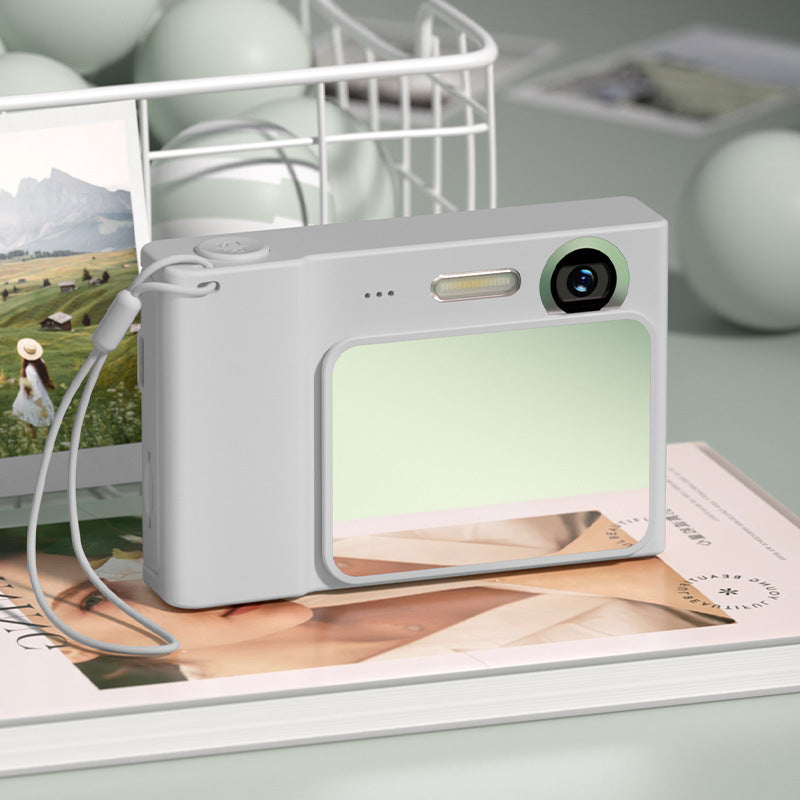 48Mp Digital Camera For Kids & Beginners 1080P Vlogging 8X Zoom Filters Games(Grey) Digital Cameras