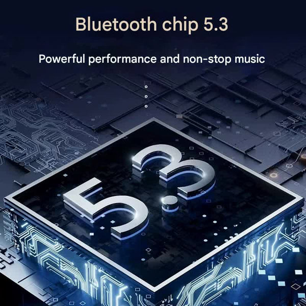 Tws Wireless With Charging Case Bluetooth 5.3 Hifi Audio Led Display & Smart Touch Control(Black) Earbuds