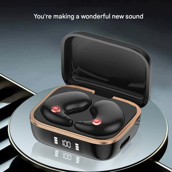 Tws Wireless With Charging Case Bluetooth 5.3 Hifi Audio Led Display & Smart Touch Control(White) Earbuds