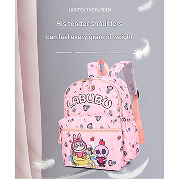 Kids Cartoon Character 3 Piece Backpack Set Lightweight School Bag With Lunch & Pencil Case Purple Placeholder