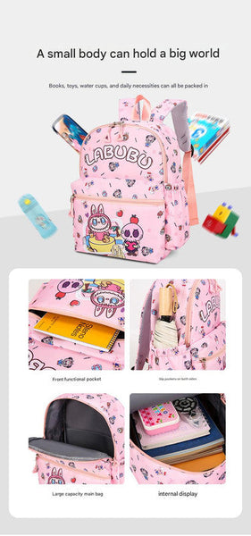 Kids Cartoon Character 3 Piece Backpack Set Lightweight School Bag With Lunch Pencil Case Blue Backpacks & Bags