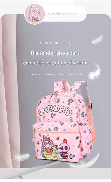 Kids Cartoon Character 3 Piece Backpack Set Lightweight School Bag With Lunch Pencil Case Brown Backpacks & Bags