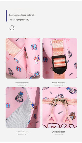 Kids Cartoon Character 3 Piece Backpack Set Lightweight School Bag With Lunch Pencil Case Brown Backpacks & Bags