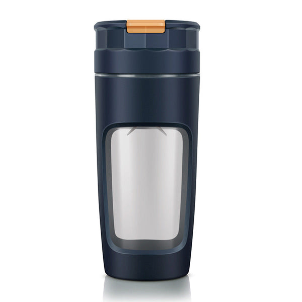 Large 600Ml Blender Usb C Rechargeable Smoothie Maker With 4 Stainless Steel Blades(Blue) Handheld Blenders