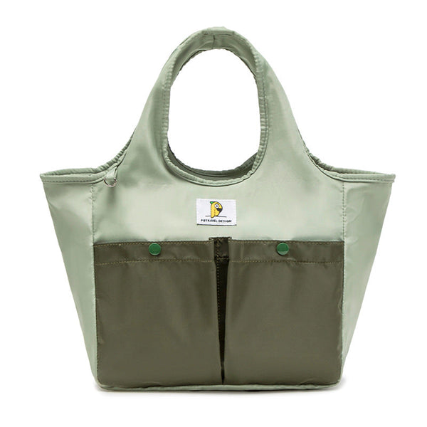 Insulated Lunch Tote Bag Large Capacity Multi Pocket Waterproof & Stain Resistant Lining Green Lunchboxes