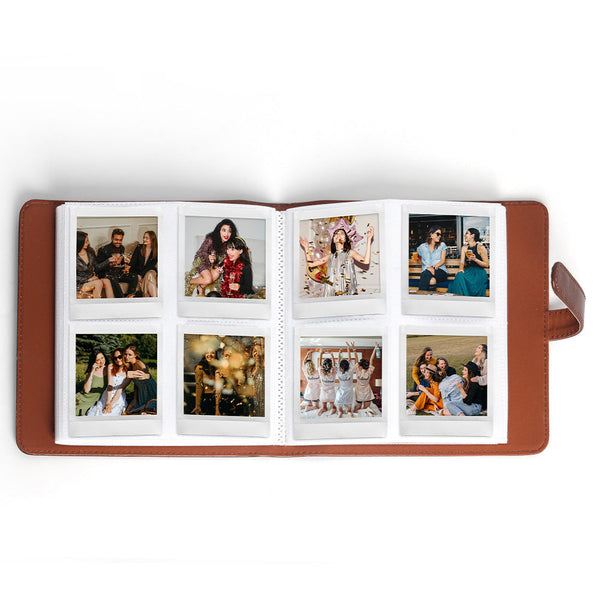 Pu Leather Instant Photo Album Holds 288 Photos Compatible With Instax Square & Mini Films(Pink) Photo Albums & Boxes