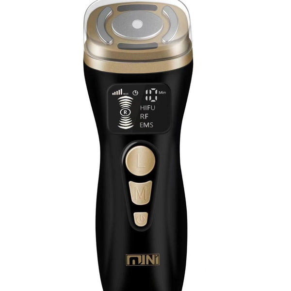 3 In 1 Facial Firming & Anti Wrinkle Device With Hifu Rf Ems Technology(Black) Anti Aging Products
