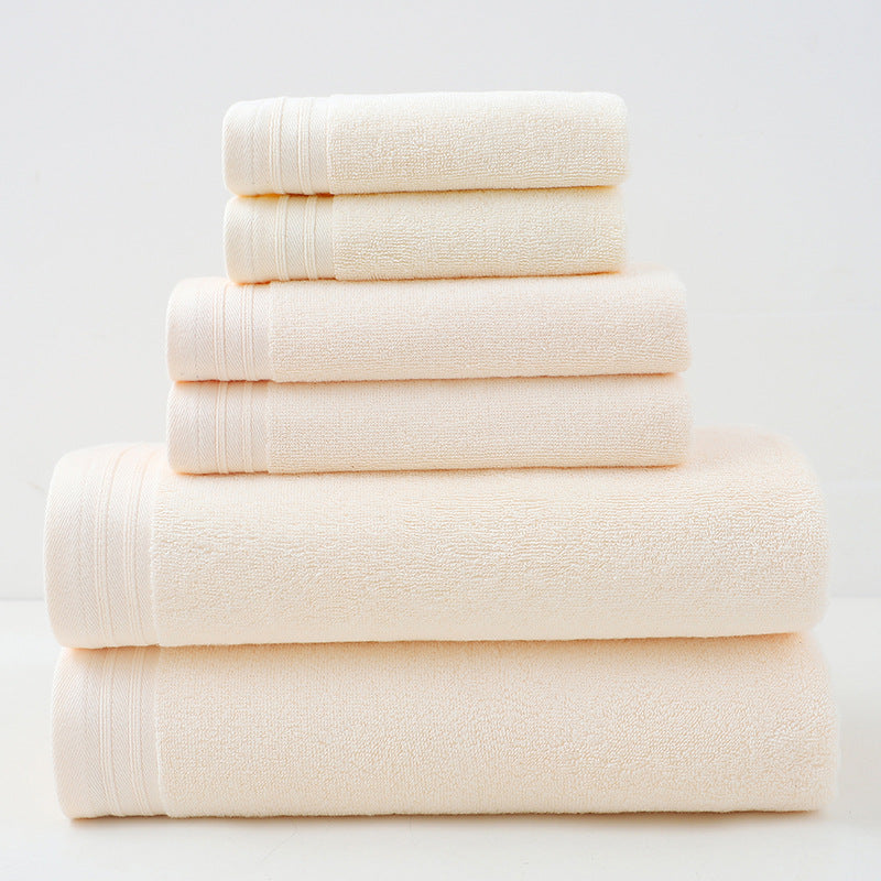 Luxury Combed Cotton Towel Collection Highly Absorbent Soft & Durable For Bath Hand And Face(Beige) Towels & Washcloths