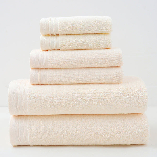Luxury Combed Cotton Towel Collection Highly Absorbent Soft & Durable For Bath Hand And Face(Beige) Towels & Washcloths