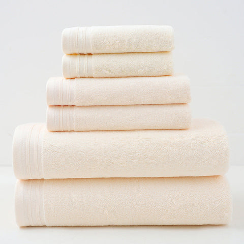 Luxury Combed Cotton Towel Collection Highly Absorbent Soft & Durable For Bath Hand And Face(Beige) Towels & Washcloths