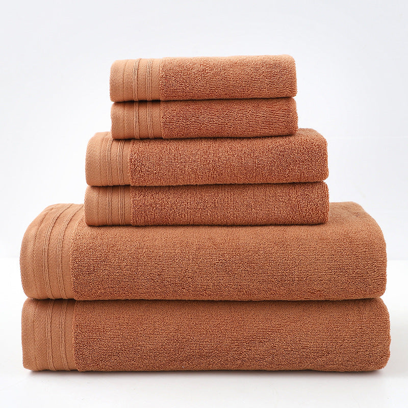 Luxury Combed Cotton Towel Collection Highly Absorbent Soft & Durable For Bath Hand And Face(Caramel) Towels & Washcloths