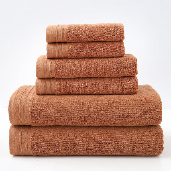 Luxury Combed Cotton Towel Collection Highly Absorbent Soft & Durable For Bath Hand And Face(Caramel) Towels & Washcloths