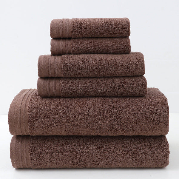 Luxury Combed Cotton Towel Collection Highly Absorbent Soft & Durable For Bath Hand And Face(Dark Brown) Towels & Washcloths