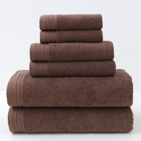 Luxury Combed Cotton Towel Collection Highly Absorbent Soft & Durable For Bath Hand And Face(Dark Brown) Towels & Washcloths