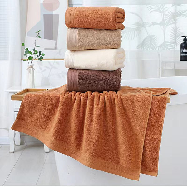 Luxury Combed Cotton Towel Collection Highly Absorbent Soft & Durable For Bath Hand And Face(Dark Brown) Towels & Washcloths