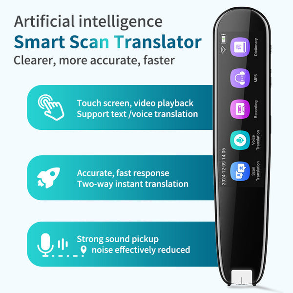 Smart Ai Scan & Voice Translator Pen 112+ Languages Offline Mode Hd Touchscreen Dictionary(Black) Hand Tool Sets