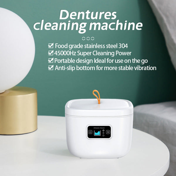 Professional Ultrasonic Cleaner With Uv Light 45000Hz For Dentures Retainers Jewelry & More(Black) Cleaners & Polish