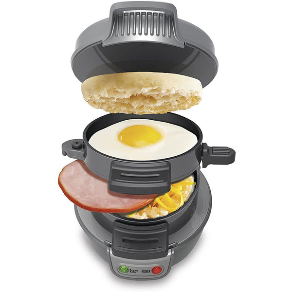Quick & Easy Multi Layer Sandwich Burger Maker With Egg Cooker Plate(Silver Gray) Grills & Sandwich Makers