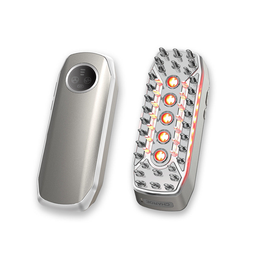 Advanced 4 In 1 Hair Growth Comb With Lllt Rf Ems & Vibration Massage(White) Massagers