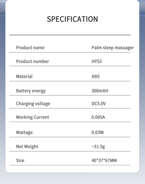 Handheld Microcurrent Sleep Aid Device Usb Rechargeable Pulse Massager For Relaxation & Deep Sleep(White) Other Massage