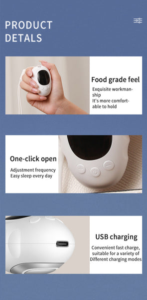 Handheld Microcurrent Sleep Aid Device Usb Rechargeable Pulse Massager For Relaxation & Deep Sleep(Green) Other Massage