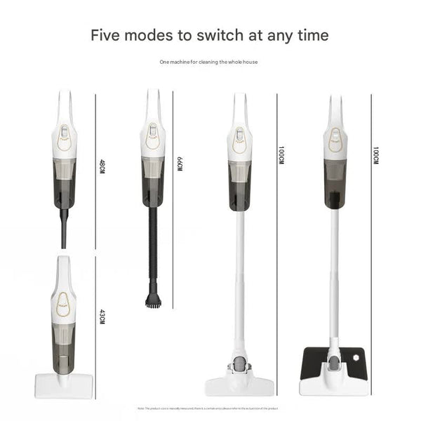 Cordless 2 In 1 Handheld & Stick Vacuum Cleaner With Detachable Water Tank Dust Mite Remover(Black) Vacuum Cleaners