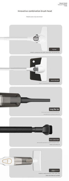 Cordless 2 In 1 Handheld & Stick Vacuum Cleaner With Detachable Water Tank Dust Mite Remover(White) Vacuum Cleaners