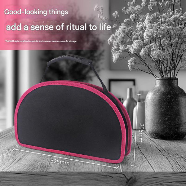 63 Piece Essential Home Repair Tool Kit With Portable Zipper Case(Pink) Hand Tool Sets