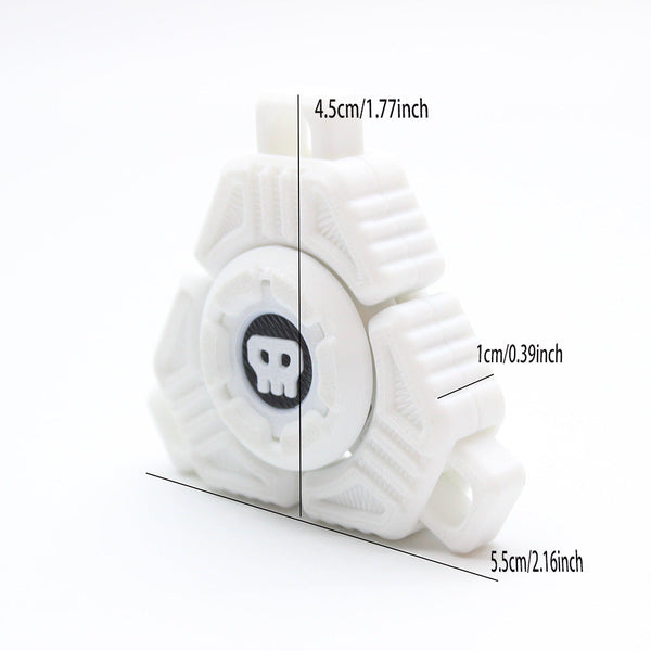 Two Sci Fi Triangular Keychain Fidget Spinner 3D Printed Edc Stress Relief Toy(Black) Fidget Blocks