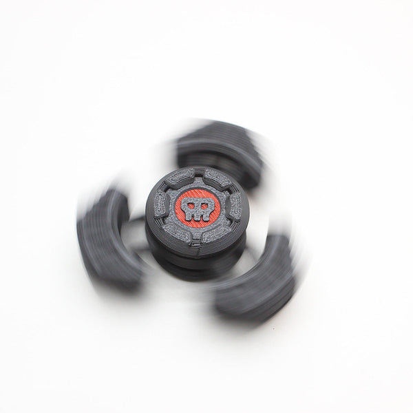 Two Sci Fi Triangular Keychain Fidget Spinner 3D Printed Edc Stress Relief Toy(Black) Fidget Blocks