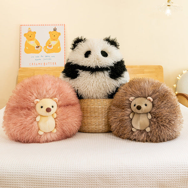 Super Soft Animal Sphere Plush Pillow 38Cm Decorative Throw Cushion For Sofa & Bed(Panda) Cushions & Decorative Pillows
