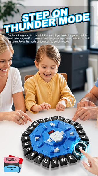 2Pc Electronic Alphabet Categories Game Fast Paced Word Challenge For Family Fun Blue Activity Toys