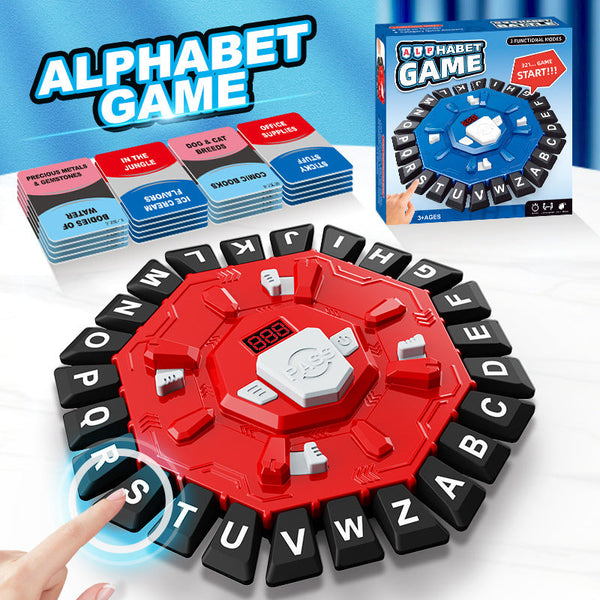 2Pc Electronic Alphabet Categories Game Fast Paced Word Challenge For Family Fun(Red) Activity Toys