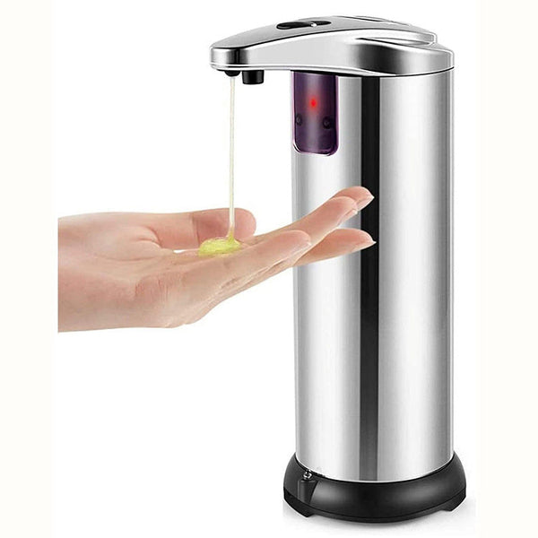 Touchless Automatic Soap Dispenser Stainless Steel Adjustable Volume Infrared Sensor For Kitchen & Bathroom(Silver) Soap Dishes & Dispensers