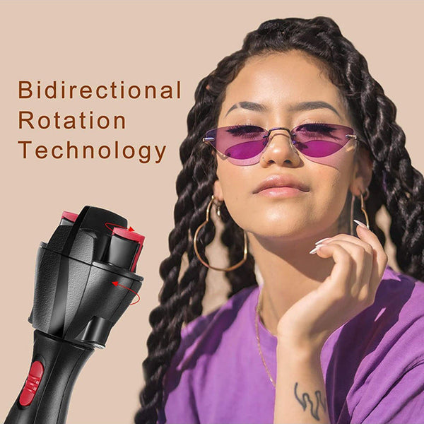 Automatic Hair Braiding Tool Bi Directional Rotation Quick Twist Styling For Braids & Handmade Bracelets(Black) Sets & Kits