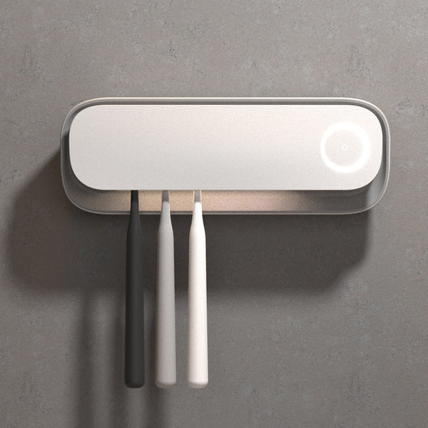 Smart Uvc Toothbrush Sterilizer & Holder With Heat Drying Radar Sensor Night Light(White) Other Bathroom Accessories