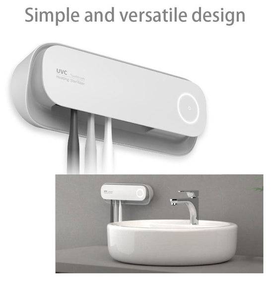 Smart Uvc Toothbrush Sterilizer & Holder With Heat Drying Radar Sensor Night Light(White) Other Bathroom Accessories